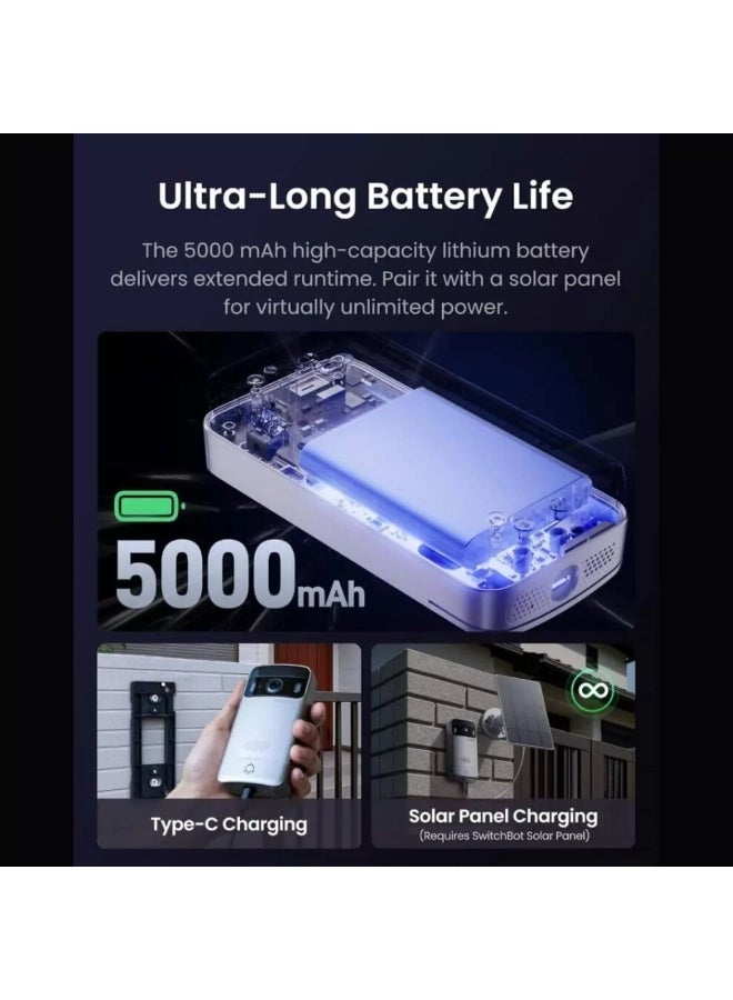 SwitchBot Video Doorbell Camera Wireless with Monitor - Image 3