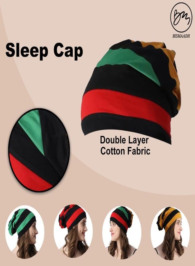 BISMAADH Deliciously Soft Daily Cotton Slouchy Beanie Hip-Hop Soft Lightweight Running Beanie Adult Dwarf Hats Chemo Cap for Men Women Green, Black - Image 4