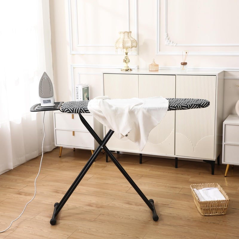 caius Ironing Board with Iron Rest, Ironing Area 43"x13" Heavy Duty, Easy to Fold - Image 5