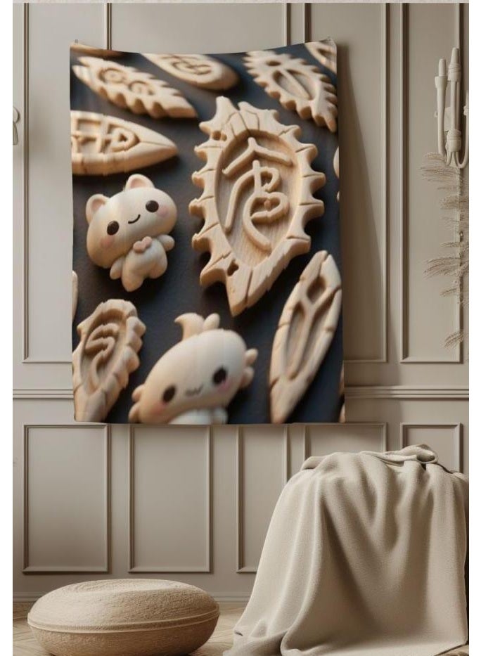 عام بطانية رقيقة من الفانيلا الكرتونية للأطفال أو الطلاب (دافئة ومريحة ومناسبة للنوم والألعاب) 100 سم * 150 سم - Image 4