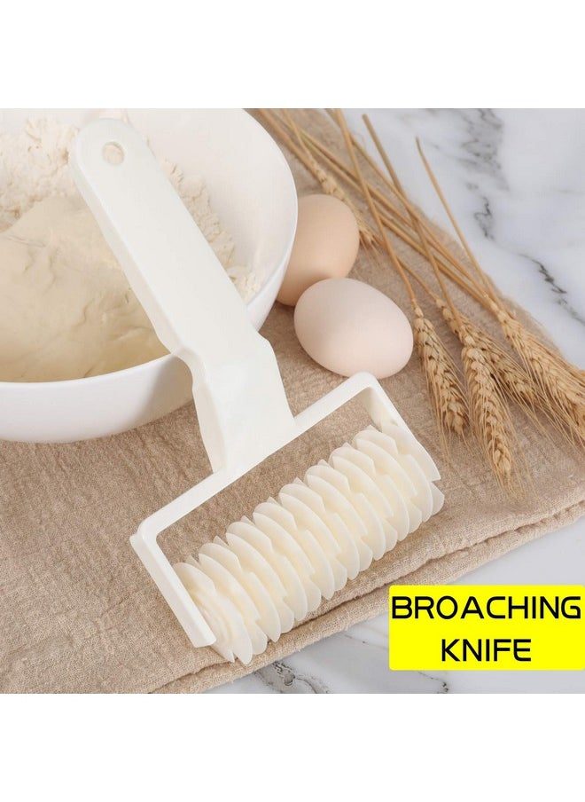 Lamoutor Lamoutor 2Pcs Lattice Roller Cutter Pastry Cutter Roller DIY Baking Tool for Dought Cookie Pie Pizza Bread Pastry  - Image 2