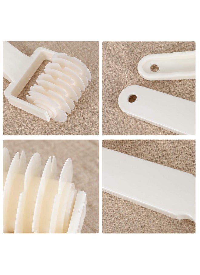 Lamoutor Lamoutor 2Pcs Lattice Roller Cutter Pastry Cutter Roller DIY Baking Tool for Dought Cookie Pie Pizza Bread Pastry  - Image 4