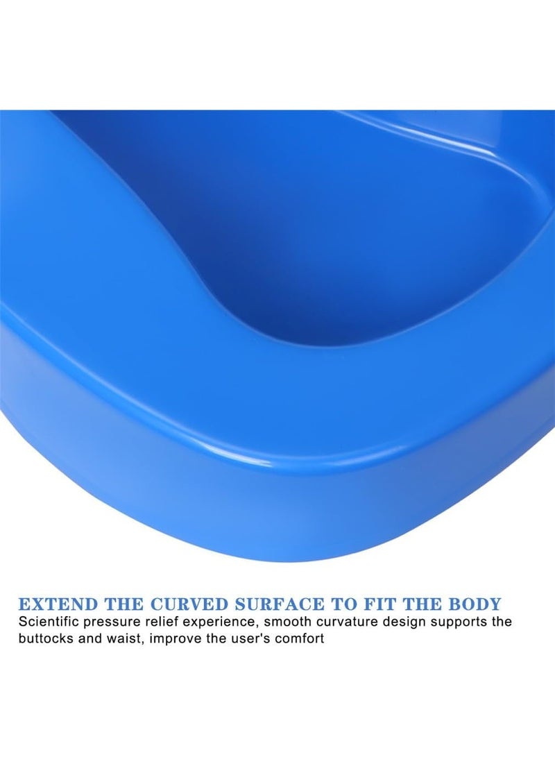 NOVAMED Blue Bed Pan for Patients | Durable Plastic Bedside Toilet Pan - Image 5