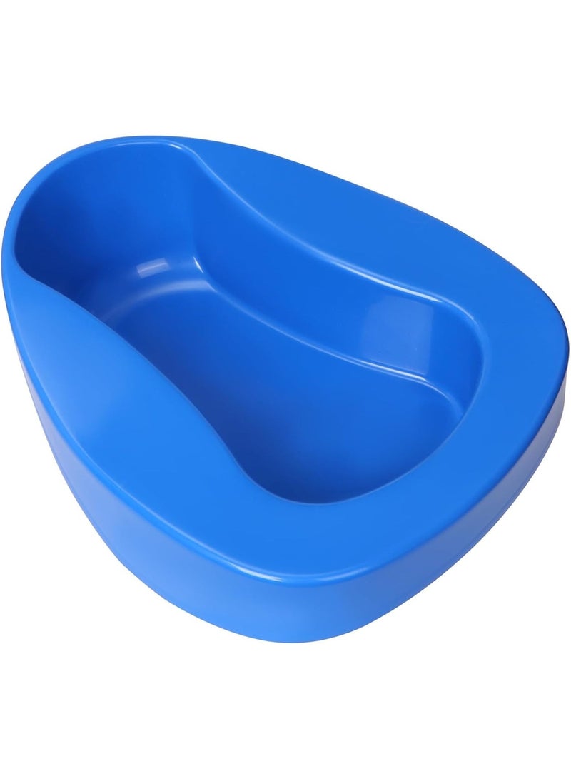 NOVAMED Blue Bed Pan for Patients | Durable Plastic Bedside Toilet Pan - Image 3