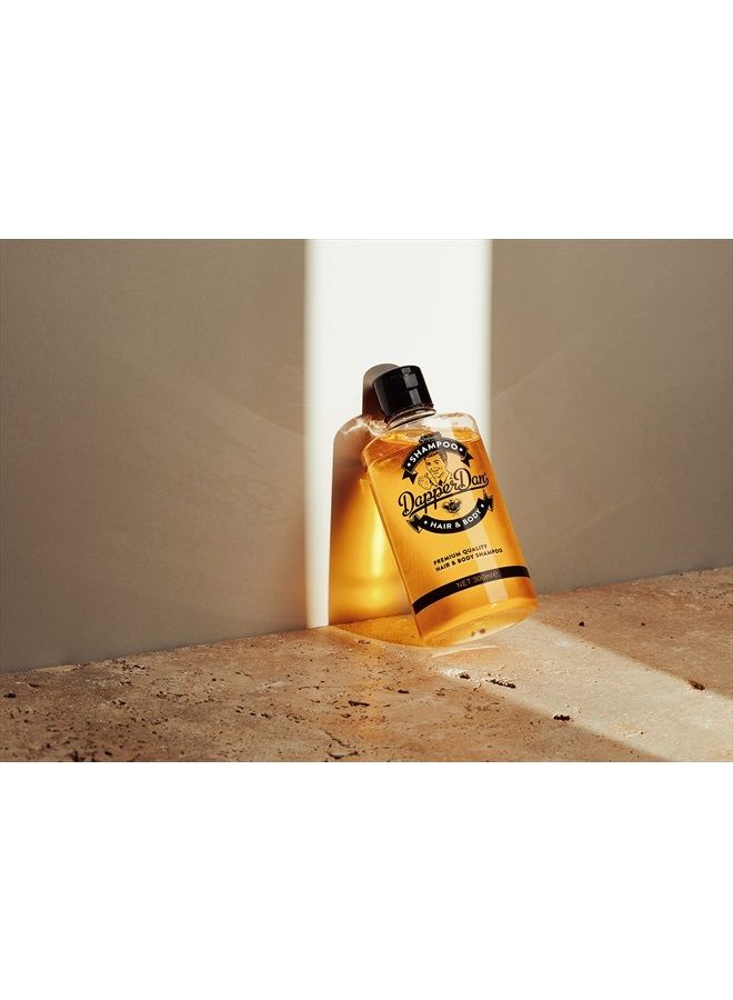 Dapper Dan Hair and Body Shampoo, Men's Daily Hair Strengthening Shampoo for Men with Vitamin B5, 1 x 300ml - Image 3