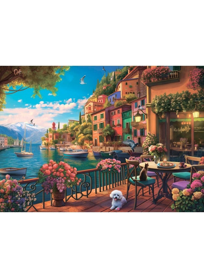 Ceaco - Sunset on Lake Como - 1000 Piece Jigsaw Puzzle - Image 1