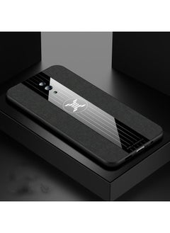 HuHa Case Cover For OPPO Reno XINLI Stitching Cloth Textue Shockproof TPU Protective Case Black 