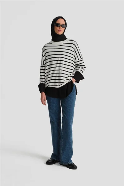 ARMINE تونيك مخطط محبوك 24Kd2007 إكرو