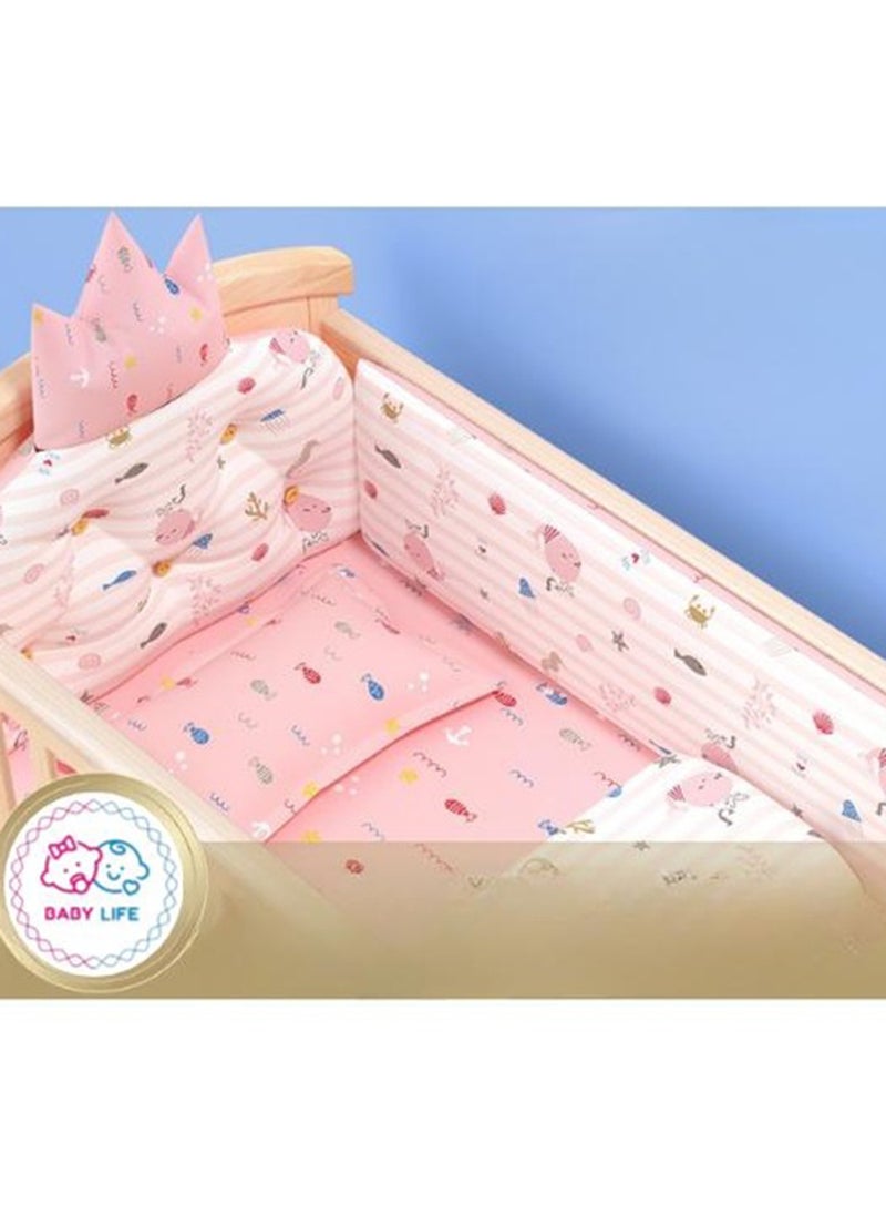 Baby Life Five Pieces Bedding Set 116 X 61 