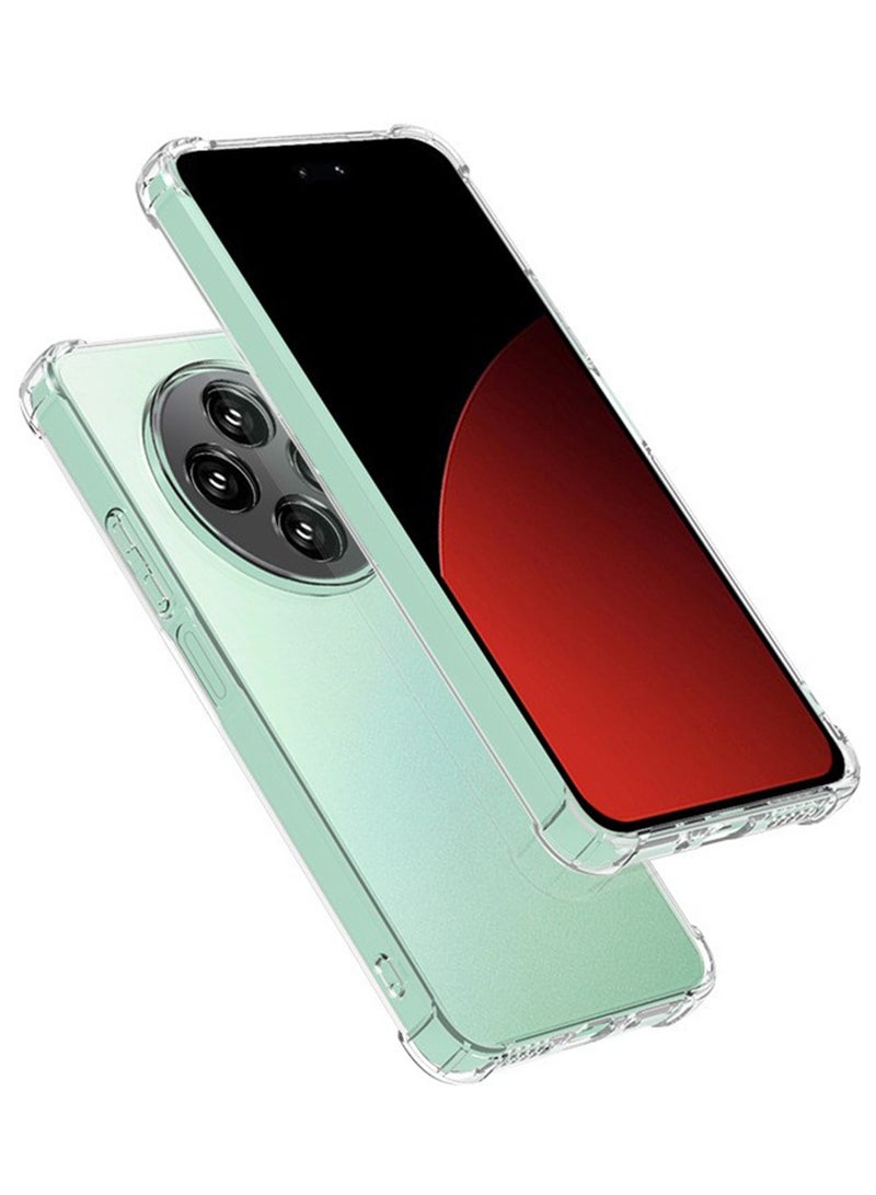TEXEEM Case for Redmi Note 14 Pro+ 5G, Crystal Clear Shockproof Transparent Soft TPU Bumper Cover with 4-Corner Airbag Protection, Anti-Yellowing Anti-Scratch Slim Phone Case - Image 4