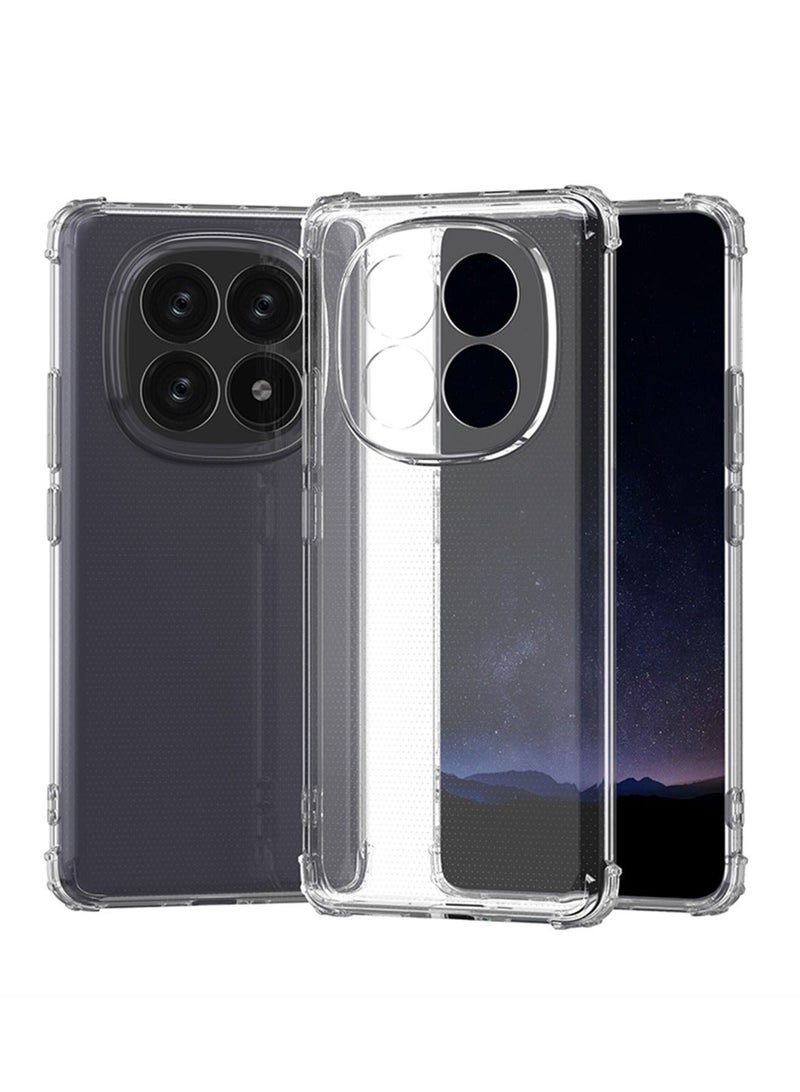 TEXEEM Case for Redmi Note 14 Pro+ 5G, Crystal Clear Shockproof Transparent Soft TPU Bumper Cover with 4-Corner Airbag Protection, Anti-Yellowing Anti-Scratch Slim Phone Case - Image 2