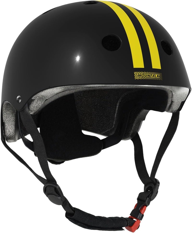 MOUNTALK Kids Bike Helmet for Age 1-3/2-4 Years,Toddler Helmet for Boys and Girls,Scooter,Bicycle and Skateboards Helmets/Shiny Black,Small Size for Toddler/Little Kids - Image 1