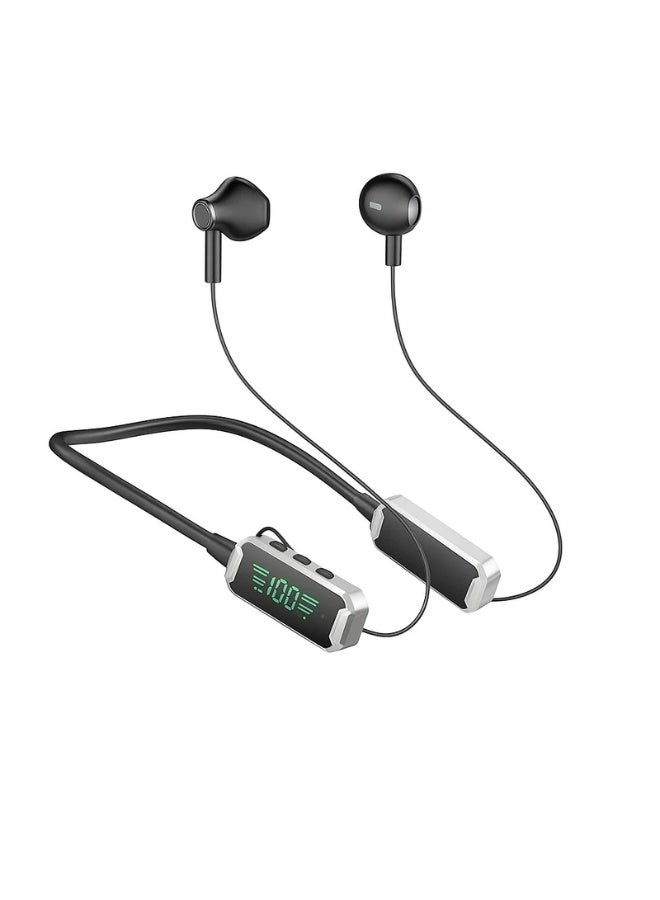 سماعات رأس لاسلكية GHF-02 بتصميم طوق الرقبة – مكالمات بدون استخدام اليدين وعمق في الصوت - Image 1