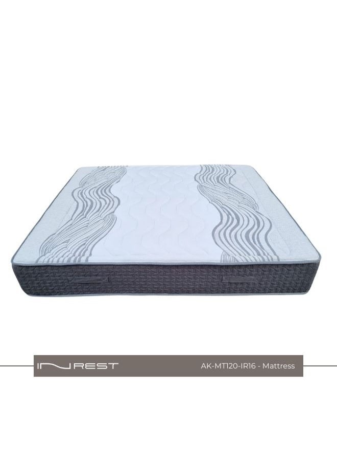 INREST 16 Hotel-Grade Orthopedic Mattress - Single Size 120*200 cm, Dual Firmness Levels, Pocket Spring System with Foam Side Panels for Edge Support, Quilted Design, and 5-Year Sagging Warranty - pzsku/Z95BAD85E717812060F76Z/45/_/1731665536/265f8c08-0889-458f-b89b-ecf97d018c58