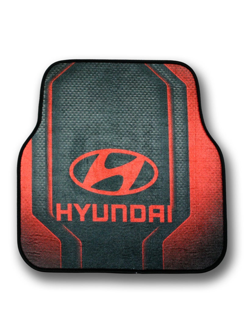Universal Car Floor Mats Set 5 Pieces Compatible with All Hyundai Models Anti Slip Design Protects Vehicle Interior From Dirt Dust Mud and Spills Durable Material Easy To Clean Suitable For Daily Use Front Rear And Center Mats Non Sliding Base Practical Fit For Hyundai Sedan SUV Hatchback Cars Interior Accessories - Image 3