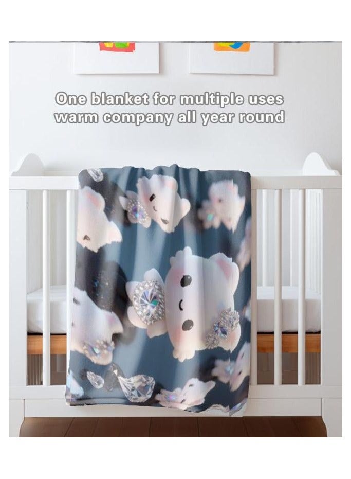 general Flannel thin blanket (warm and comfortable, suitable for sleep, gaming, dust removal and sandproof) 150cm*200cm - 145 - Image 1