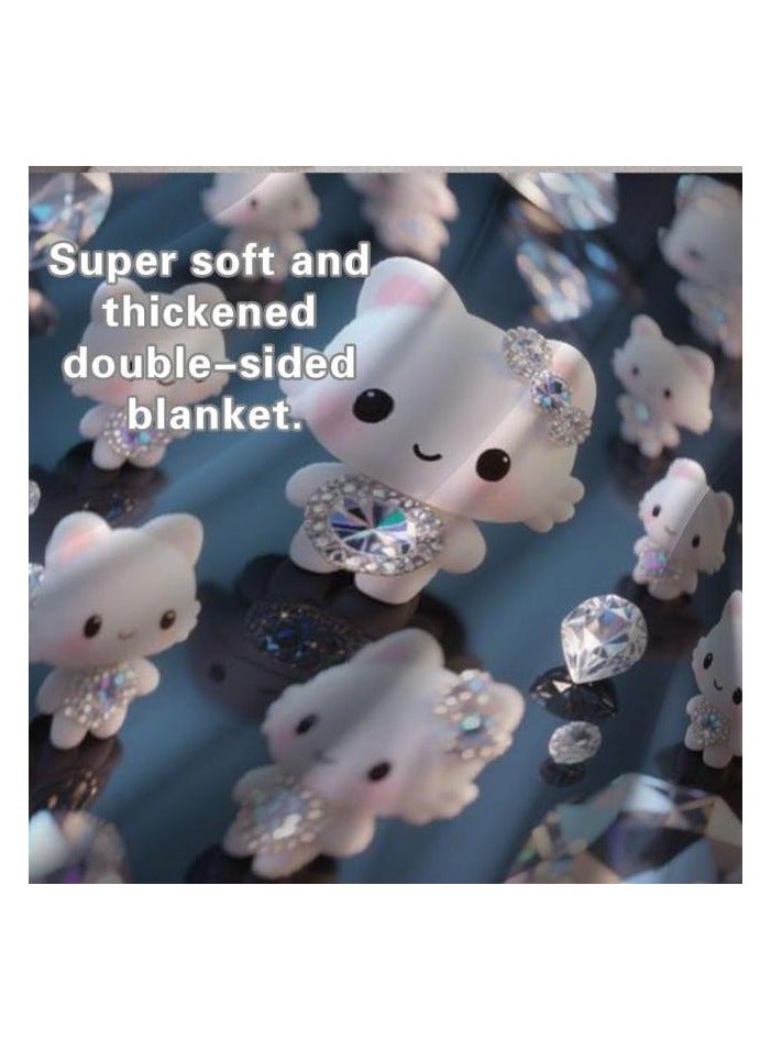 general Flannel thin blanket (warm and comfortable, suitable for sleep, gaming, dust removal and sandproof) 150cm*200cm - 145 - Image 4