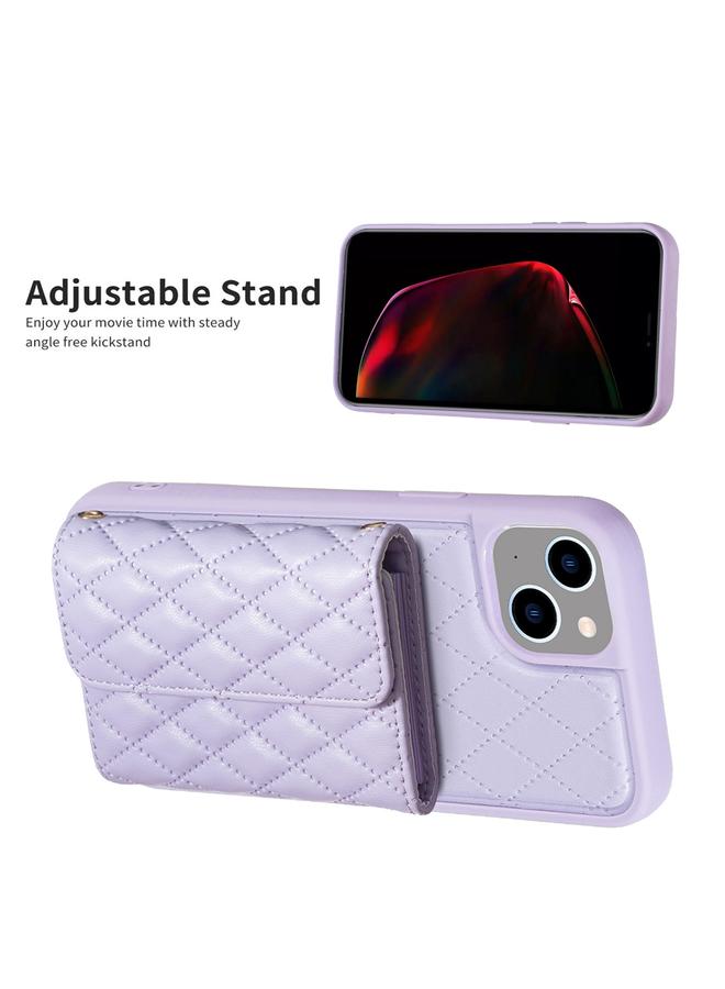 اس-توب جراب هاتف iPhone 14 من الجلد بتصميم معيني أفقي - Image 5