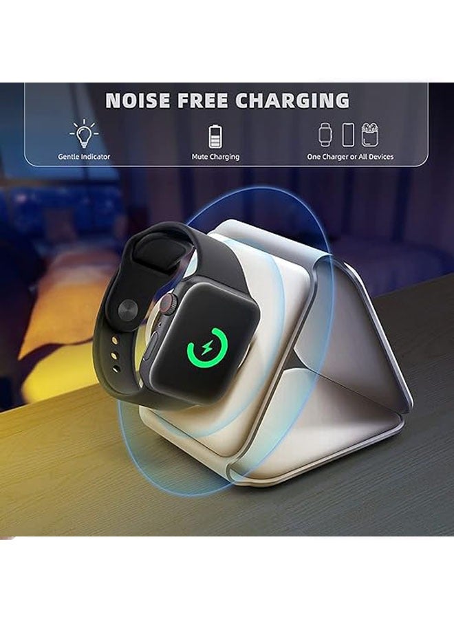 general 3-in-1 wireless charger, magnetic foldable charging station, fast wireless charging pad - Image 5