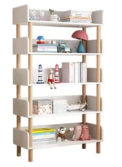 JOMILA Fashion Bookshelf Floor Living Room Wooden Cabinet Children Picture Book Simple Student Bookcase Bedroom Storage Shelf  - Image 1
