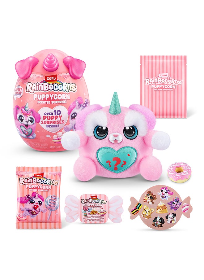 Rainbocorns Rainbocorns Puppycorn Scent Surprise - Collectible Plush Stuffed Animal Soft Toys for girls Age 3 + Years  - Image 2