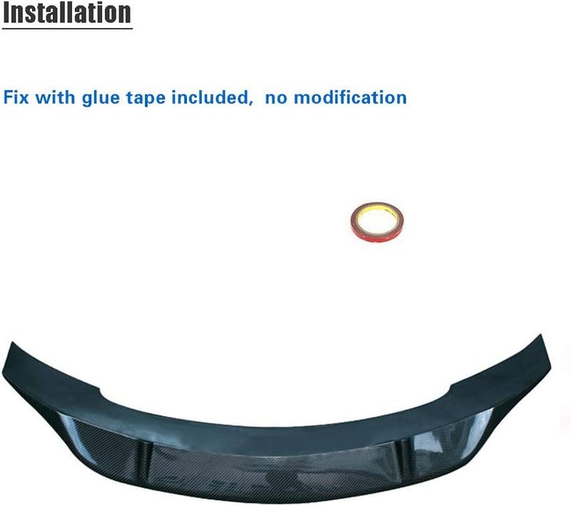 DEMULAX Carbon Fiber Rear Trunk Spoiler for Mercedes-Benz - Image 2