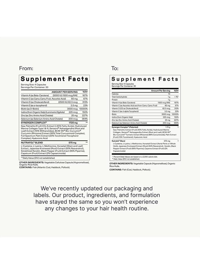 NUTRAFOL - Men's Hair Growth Supplements, Clinically Tested for Visibly Thicker Hair and Scalp Coverage, Dermatologist Recommended - 2 Month Supply, Pack of 2 - Image 1