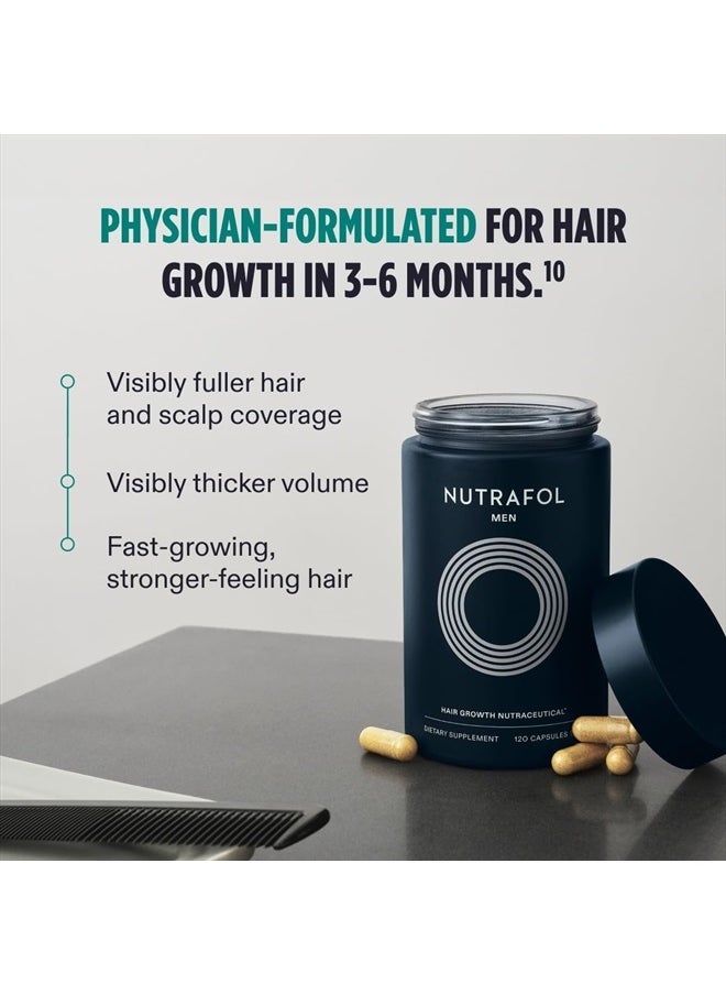 NUTRAFOL - Men's Hair Growth Supplements, Clinically Tested for Visibly Thicker Hair and Scalp Coverage, Dermatologist Recommended - 2 Month Supply, Pack of 2 - Image 1