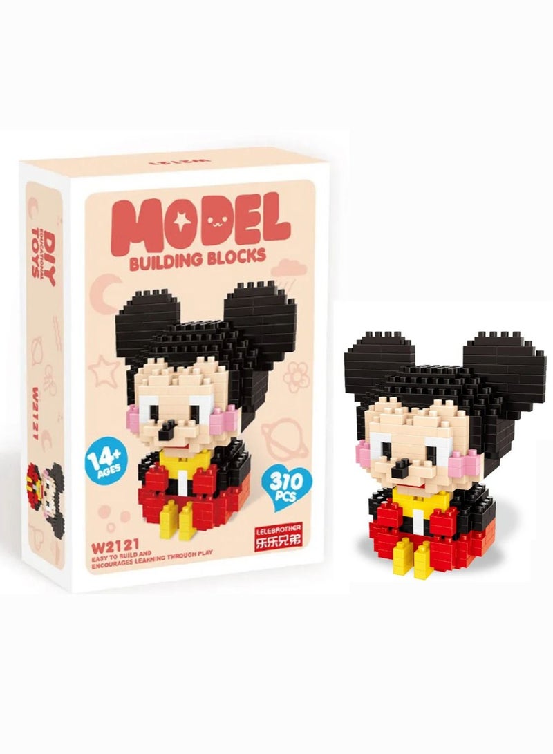 Brick Model Building Blocks Mickey Mouse Shape …  - Image 3
