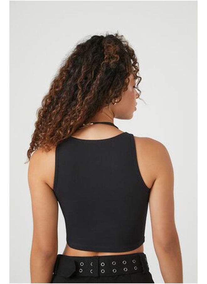 FOREVER 21 - Cotton-Blend Cropped Tank Top - Image 1