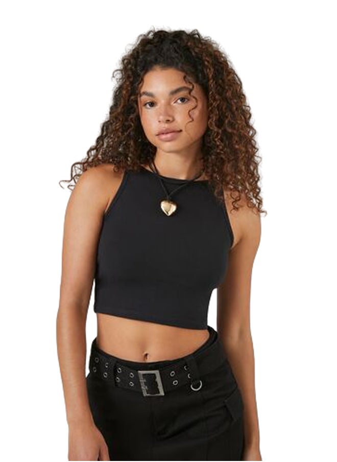 FOREVER 21 - Cotton-Blend Cropped Tank Top - Image 1