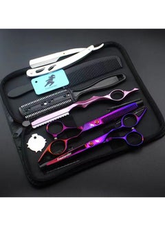 Freelander Freelander 6 inch Hair scissors 6 piece set Purple 