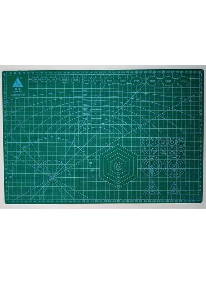 PVC A3 Self Healing Double Sided Patchwork Cutting Mat Leather Fabric Paper Craft Non Slip DIY Projects - Board Cutting Tools