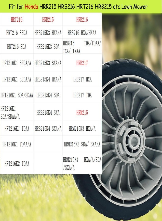 KMHGD 4 Pack Lawn Mower Drive Wheels, 2 Front Wheels 44710-VL0-L02ZB, 2 Back Wheels 42710-VE2-M02ZE, Fit for Honda HRR216 HRS216 HRT216 etc Lawn Mower - Image 3