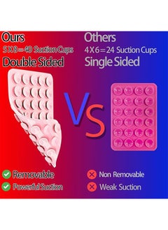 Sthxyfaith Silicone Suction Cup Phone Case Mount Double Sided, Phone Accessories Hands-Free Strong Grip Holder for Selfies and Videos, Silicon Phone Stand Sticky for iPhone and Android  - Image 3