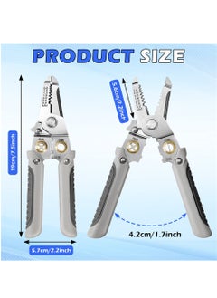 Generic Multifunction Wire Stripper, 6 in 1 Special Wire Stripper Tool for Electrician, Stainless Steel Wire Stripper, Multifunction Wire Pliers for Stripping Cutting Electric Cable Stripper Crimping  - Image 5
