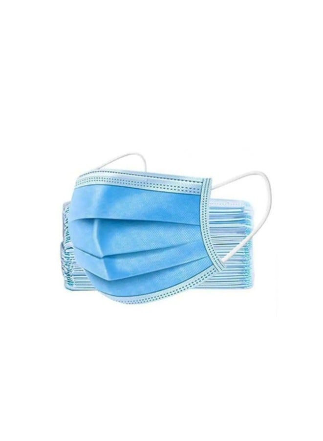 General Disposable 3 Ply Face Mask with Earloop – Breathable, Protective & Comfortable – 50 Pcs per Box – Blue  - Image 1