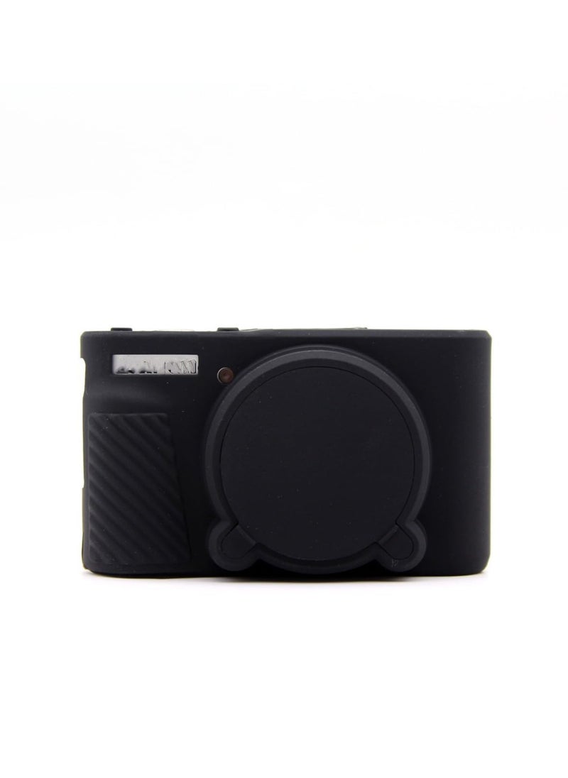 Generic Camera Case for Canon SX730 SX740 Soft Silicone Case PowerShot Anti-Scratch Slim Lightweight Protective Case for SX740/SX730 HS Camera (Black)  - Image 3