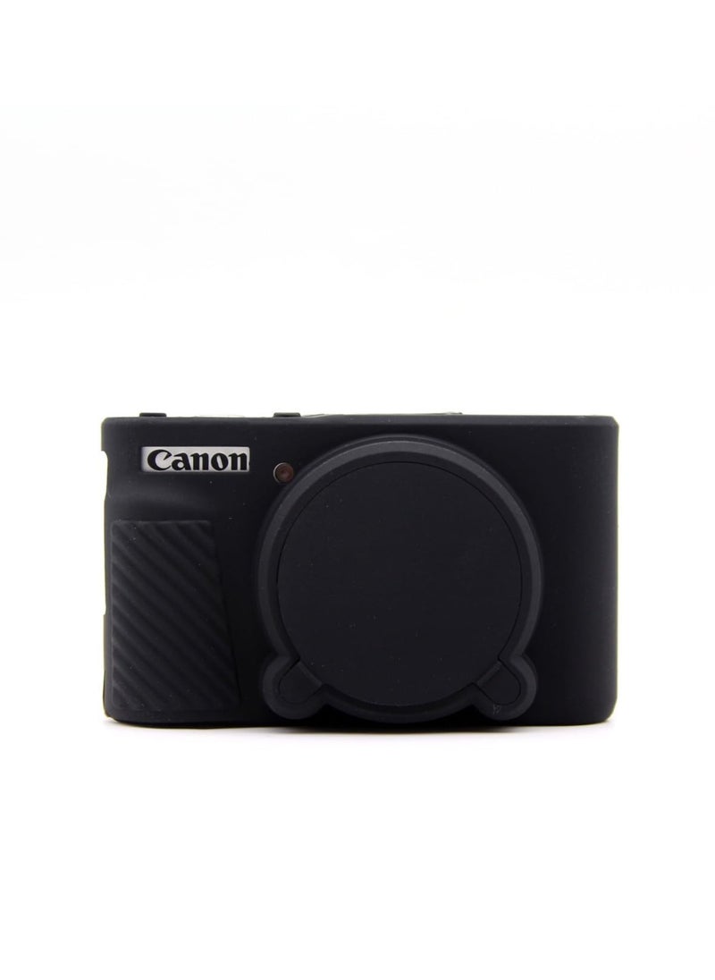 Generic Camera Case for Canon SX730 SX740 Soft Silicone Case PowerShot Anti-Scratch Slim Lightweight Protective Case for SX740/SX730 HS Camera (Black)  - Image 3