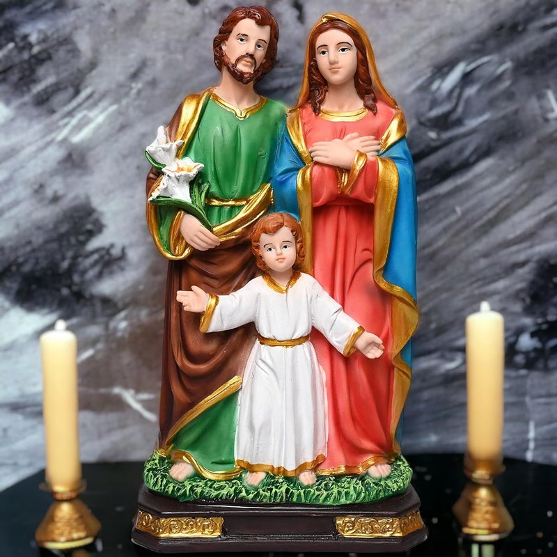 KariGhar The Holy Family 12 INCHES Catholic Statues for HomeLiving RoomPrayer RoomGifting A0003 4 X 65 X 12 Inches Multicolor Idol - Image 2