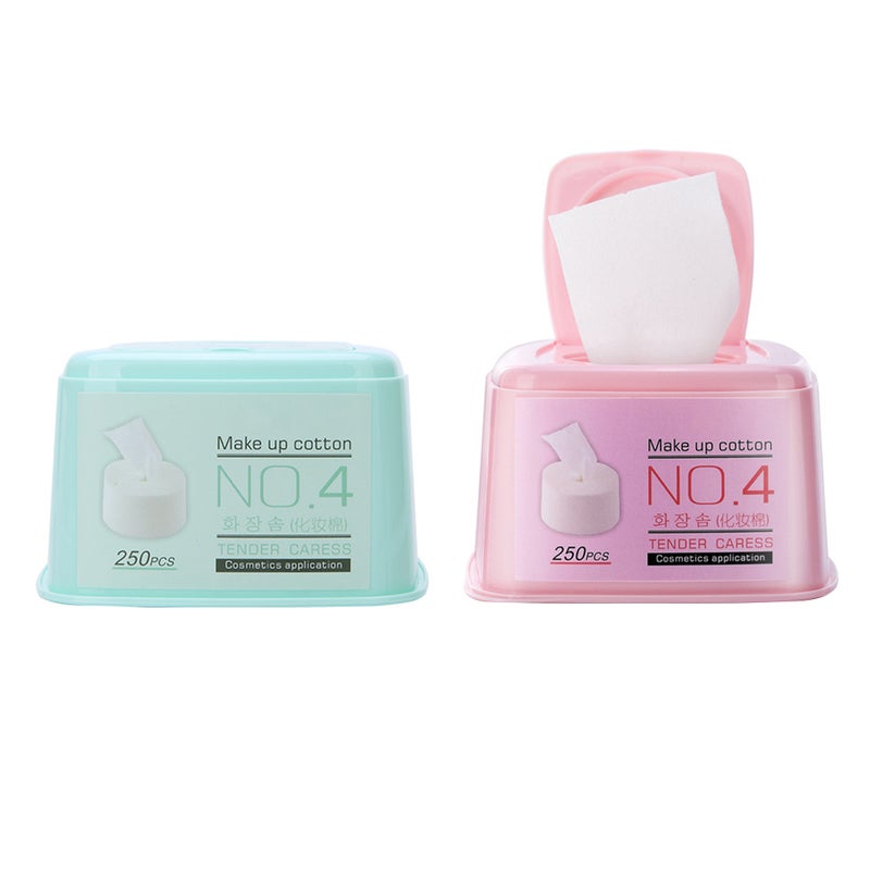 2pcs Cosmetic Cotton Pads Facial Tissue Cleaning Pad nail Remover - Image 1