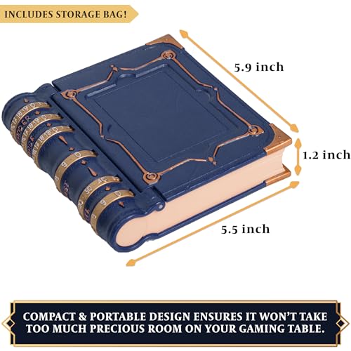 lynx MTG Commander EDH Command Zone/Tray for Magic The Gathering -with Damage, Cast & Life Counters. Storage for Dice & Card Tokens Inside (This is Not A Commander Deck Box!) - MTG Accessories Gift (Blue) - Image 5