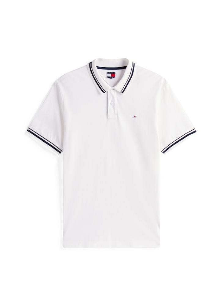 TOMMY JEANS Cotton Short Sleeve Polo - Image 4