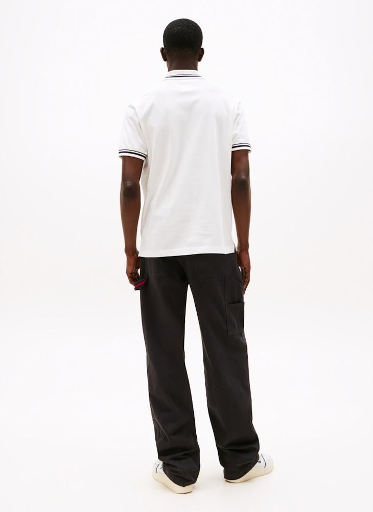 TOMMY JEANS Cotton Short Sleeve Polo - Image 2