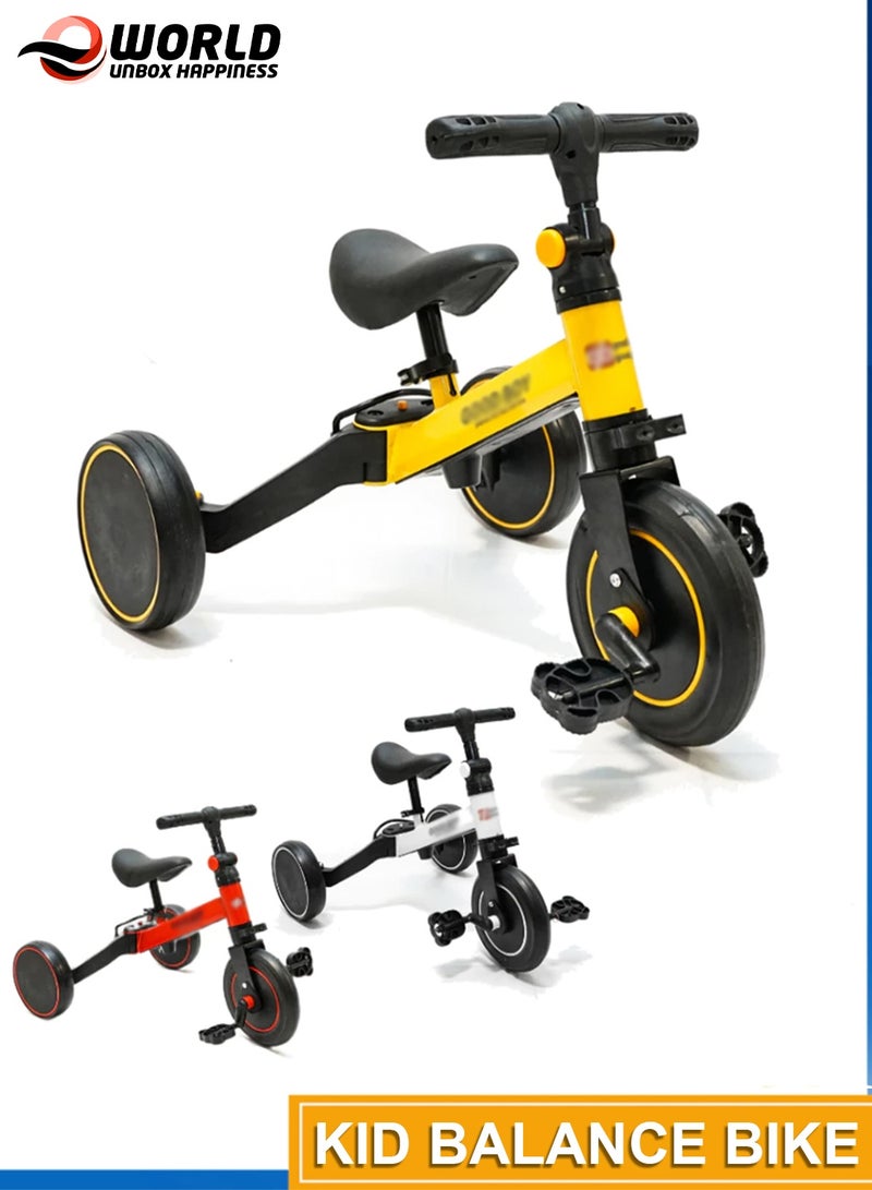 Eworld Kids Tricycle with 3 Wheels, Adjustable Seat and Push Handle, Durable Frame, Comfortable Ride, Easy Assembly, Assorted Colors - Image 1