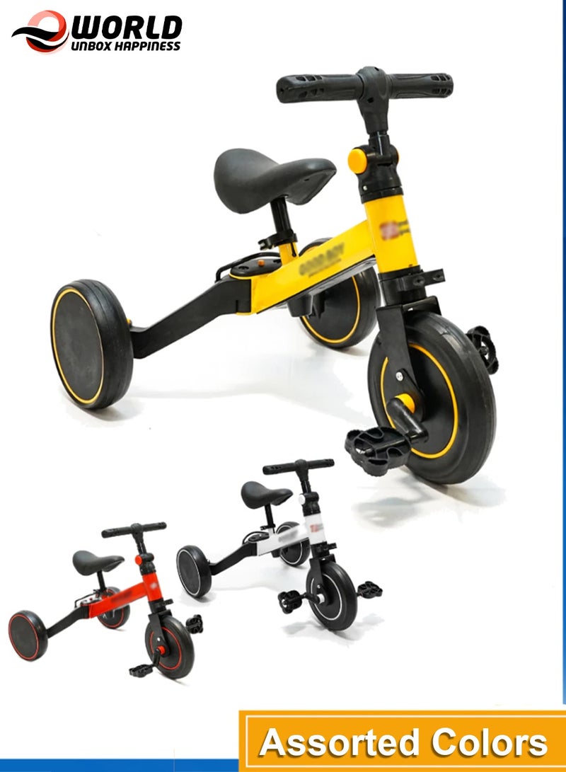 Eworld Kids Tricycle with 3 Wheels, Adjustable Seat and Push Handle, Durable Frame, Comfortable Ride, Easy Assembly, Assorted Colors - Image 2