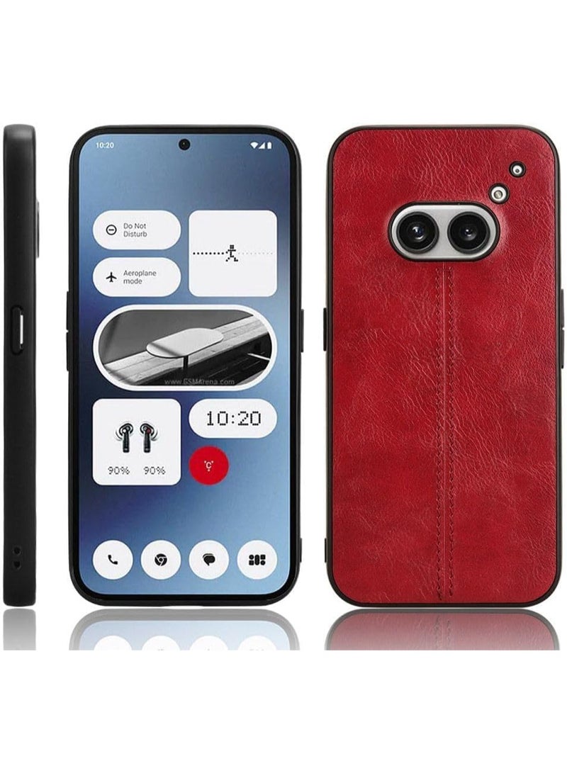 general Case Compatible with Nothing Phone 2a, Case for Nothing Phone 2a Cow-Like PU Leather Style Protection Cover, Non-Slip Shockproof Cover for Nothing Phone 2a - Image 3