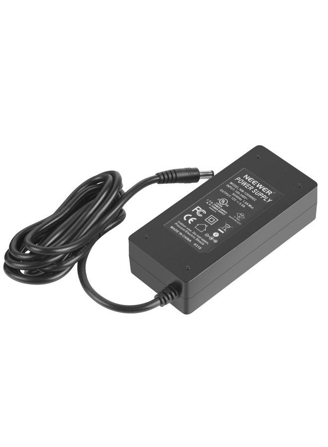 Neewer AC 100-240V to DC 12V 5A 60W Power Supply Adapter with 6.5 feet/2 Meters Power Cable Compatible with 660 960 LED Video Light and Max. 12V 5A 60W Ring Light, UL Listed (US Plug) - Image 5