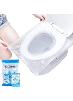 FALMER 50-Piece Disposable Toilet Seat Cover Set Clear  - Image 1