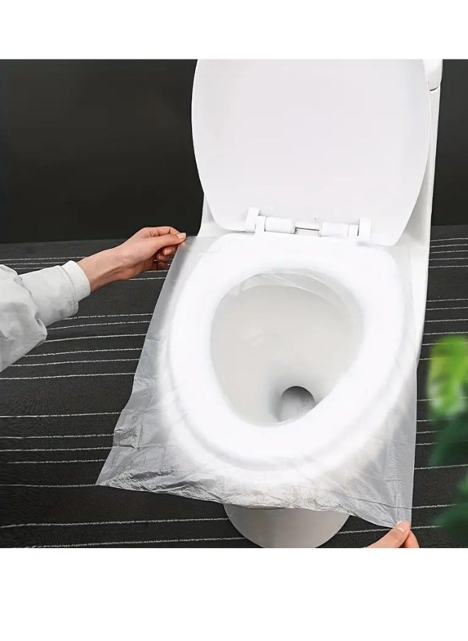 FALMER - 50-Piece Disposable Toilet Seat Cover Set Clear - Image 1